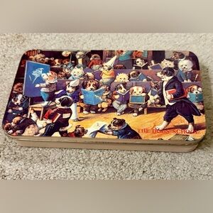 Vintage Dog School Themed Tin (London)